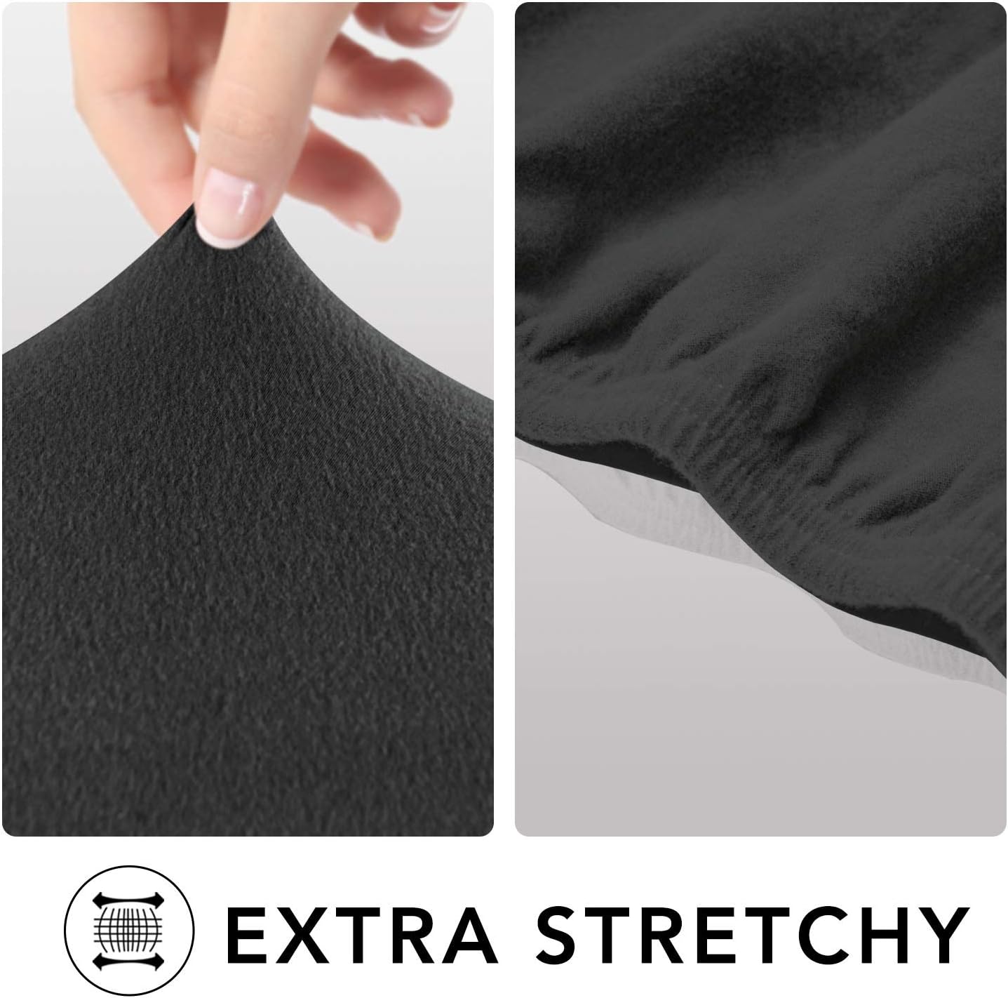 PureFit Super Stretch Chair Sofa Slipcover – Spandex Non Slip Soft Couch Sofa Cover, Washable Furniture Protector with Non Skid Foam and Elastic Bottom for Kids, Pets （Chair， Dark Gray）: Kitchen & Dining