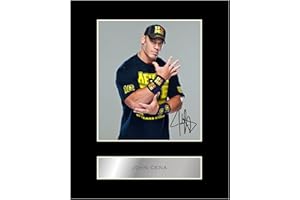 John Cena Pre Printed Signature Signed Mounted Photo Display #11 Printed Autograph Picture 10x8 Inch Mount