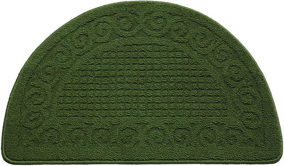 VANZAVANZU Kitchen Rugs, 31"x19" Kitchen Mats, Half Moon