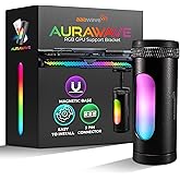 AAAwave AURAWAVE GPU Support Bracket, Anti-Sag Video Card Holder, Adjustable Height GPU Bracket with Magnet Base, 5V 3PIN ARGB Graphics Card Brace Support 67-110mm (Black)