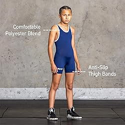 Elite Sports Kids Wrestling Youth Singlet, Standard