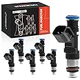 A-Premium Fuel Injectors Compatible with Ford Mustang 2005-2010, Explorer 2006-2010, Ranger 2005-2011, Explorer Sport Trac 2007-2010 & Mercury Mountaineer 2006-2010, V6 4.0L, Set of 6