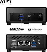MSI Cubi 5 12M i7-1255U Barebone NUC Mini PC SFF HTPC Iris Xe Tbolt 4 WiFi 6E view 6