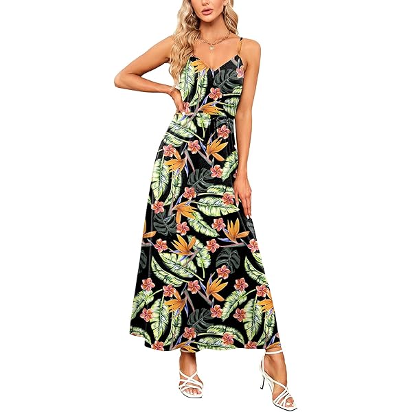 ECI Womens Floral Ruffled Maxi Dress Black S at Amazon Women's Clothing store ECI Womens Floral Ruffled Maxi Dress Black S at Amazon Women's Clothing store