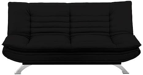 AC Design Furniture Bettcouch Jasper, B: 196 x T:98 x H: 91 cm, PU, Schwarz