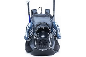 VIGEGARI | Baseball Bag Softball Bat Bag, Double-layer Baseball Backpack Adult with Gear Klip To Hold Baseball Glove, Baseball Essential Gear, Youth Baseball Bag for Boys, Girls, Baseball Accessories