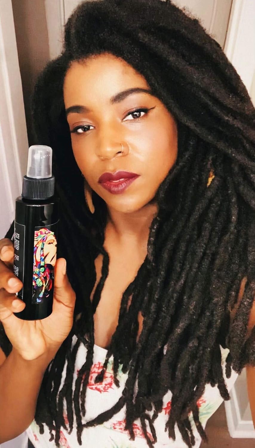 Lion Locs Rosewater Spray with Aloe, Essential Oils, Vitamins, and Glycerin | Organic Conditioner Spritz for Skin, Dreads, Dreadlocks (4oz) : Beauty