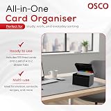 Osco Small Black Hi-Gloss Index Box with A to Z Dividers and 100 Cards view 4