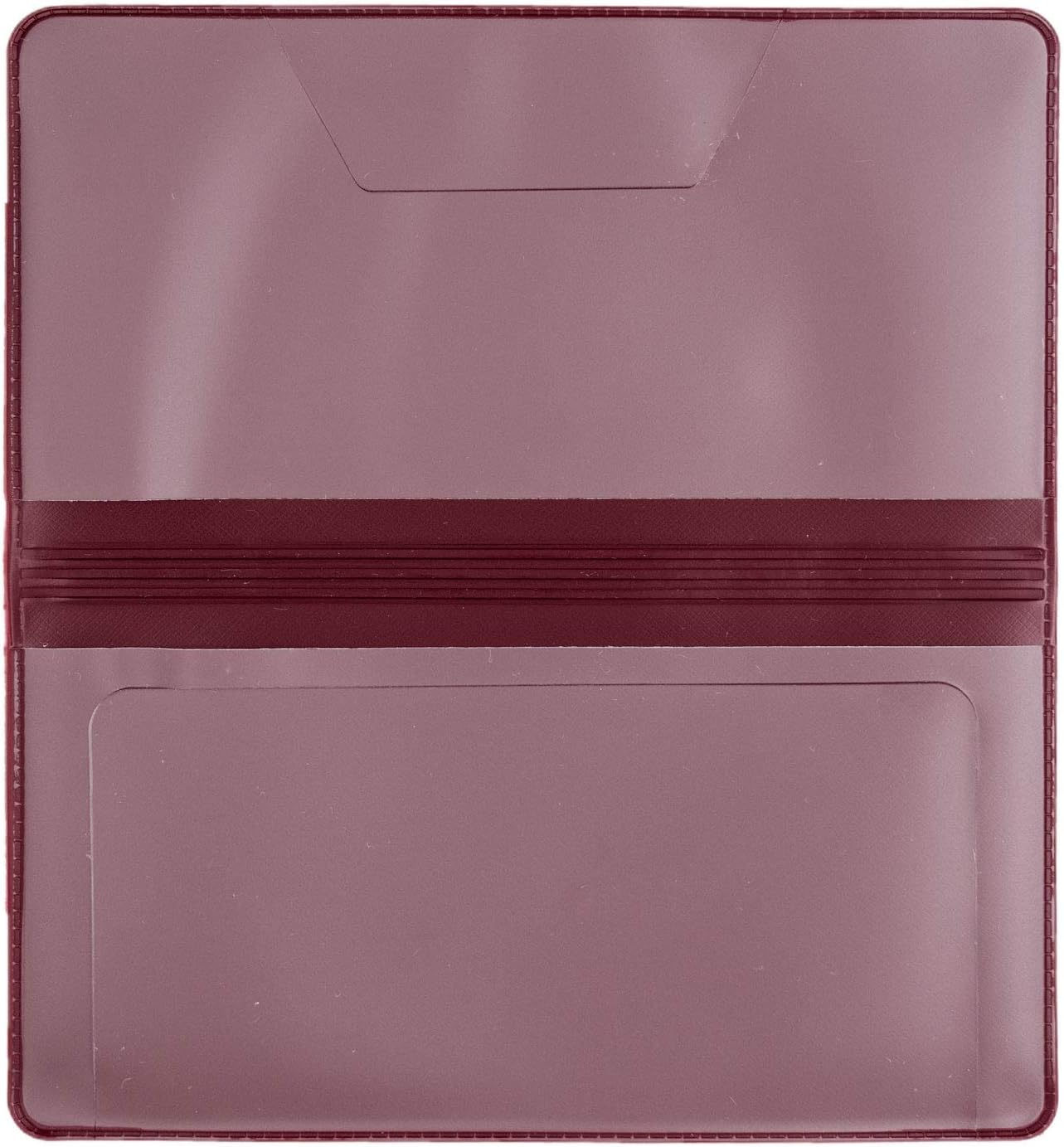 Burgundy Vinyl Checkbook Cover, Top Tear Personal Vinyl Checkbook Cover