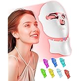 LED Light Therapy Mask Skin Care Mask,Cordless LED Face Mask face & neck Red & Infrared Lights Masks Wavelength,USB C Rechargeable for Home Use Working Travel Yoga (Sakura Pink）