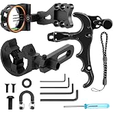 Sabary Compound Bow Kit, 3 Pin Bow Sight, Arrow Rest, Thumb Release | Archery Accessories for Beginner Adults Youth, Right or Left Handed, Bubble Level Aiming, Secure Arrow Hold, Hunting