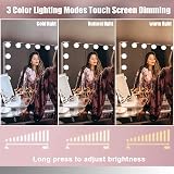 FENCHILIN Hollywood Vanity Mirror with Lights 18 LED 3 Color Modes 80x60 view 3