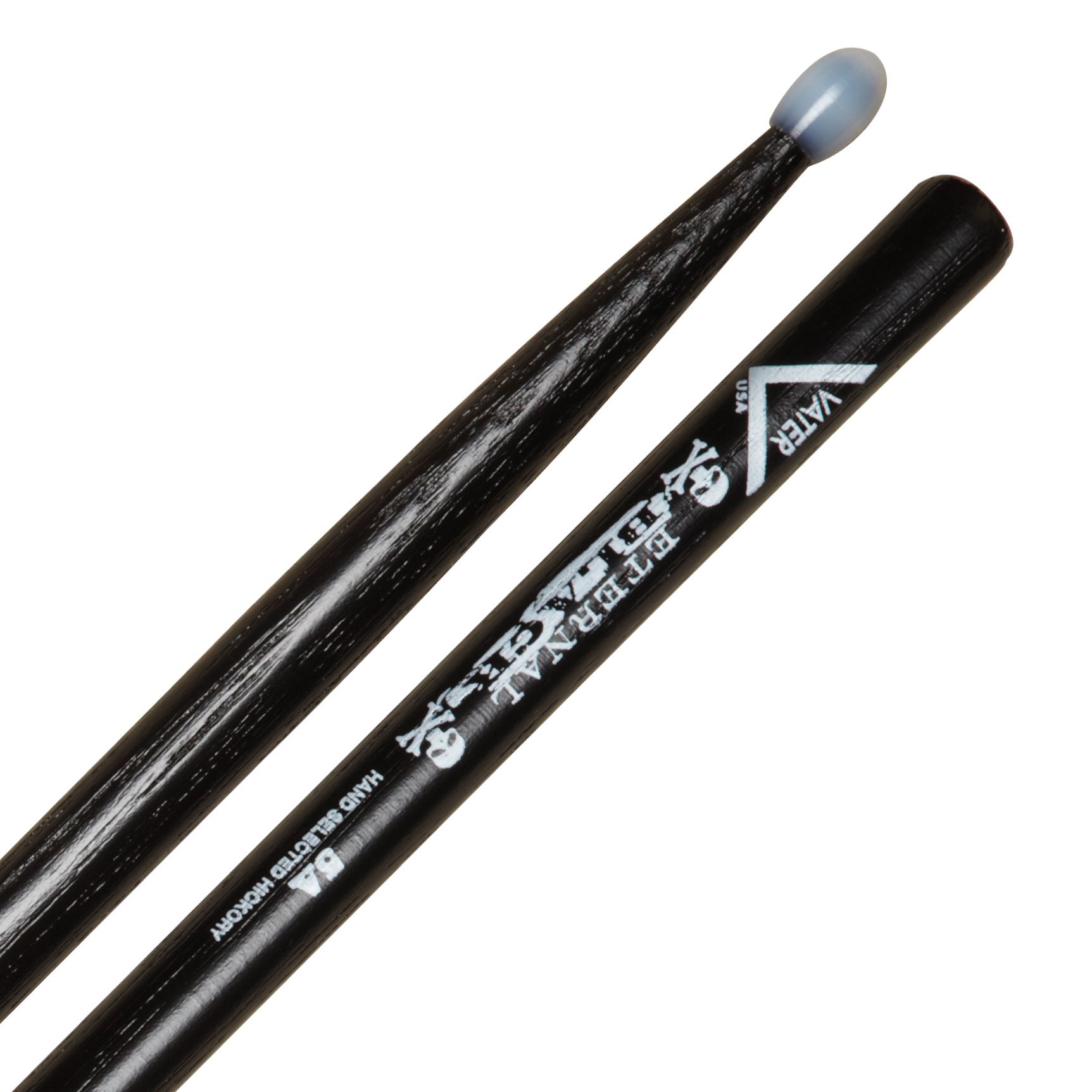 Vater Drumsticks VHEB5AN - Los Angeles 5A Eternal Black Series - Oval Nylon Tip — image 1