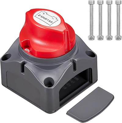 Spurtar Battery Isolator Switch 12V 24V 48V 275A Master Kill Switch