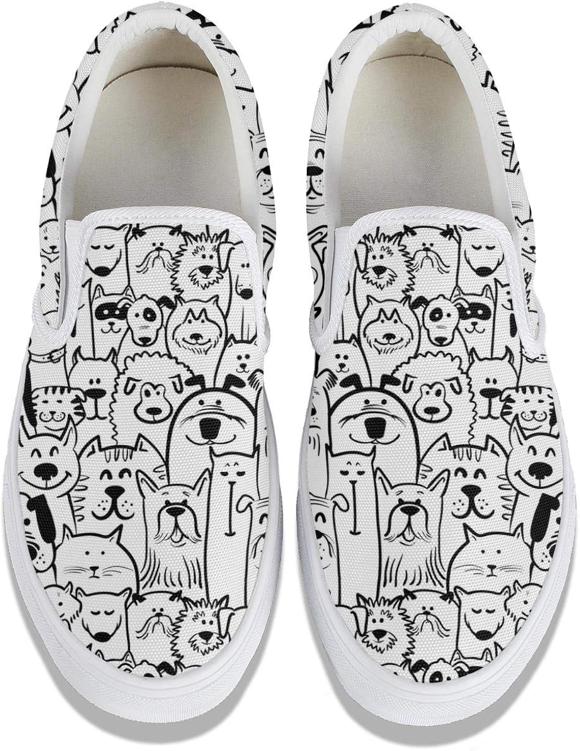 animal print slip on trainers