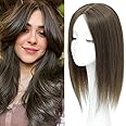 Aimeolyn Hair Toppers for women Real Human Hair 16inch Hairs Toppers for Women Big Base 8 * 8 Hairs Wiglets, Top Pieces for Woman with Loss or Thin