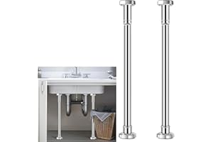 QEQANAZO 2PC undermount sink brackets,undermount sink support,under mount sink brackets，Constructed of plastic and stainless steel for bathrooms and kitchens (18.6-31.5 in)