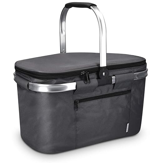 Navaris Cesta térmica Plegable - Bolsa isotérmica Grande de 27L ...