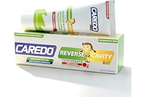 CAREDO Kids Cavity Repair Reversal Toothpaste – Hydroxyapatite Repair for Early Tooth Decay, Braces-Friendly, First Big Kids 