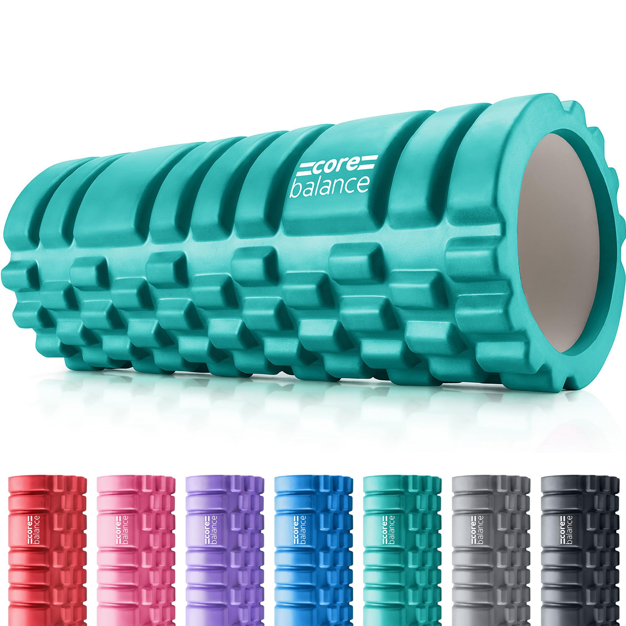 Core Balance Foam Roller for Deep Tissue Muscle Massage, Trigger Point Grid Sports Massager, Fitness Gym Physio