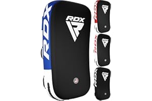 RDX Muay Thai Pad for Training, Curved Kickboxing Kicking Strike Shield, Coaching Kick Boxing, MMA, Martial Arts, Karate, Taekwondo, Punching, Foot, Knee and Elbow Target (One Pad Only)