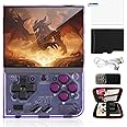 Miyoo Mini Plus Retro Game Console,3.5 Inch IPS Classic System Retro Video Games Consoles,with 64G TF Card,Supports 12000+ Classic Games and Wireless Networt Handheld Console(Purple)