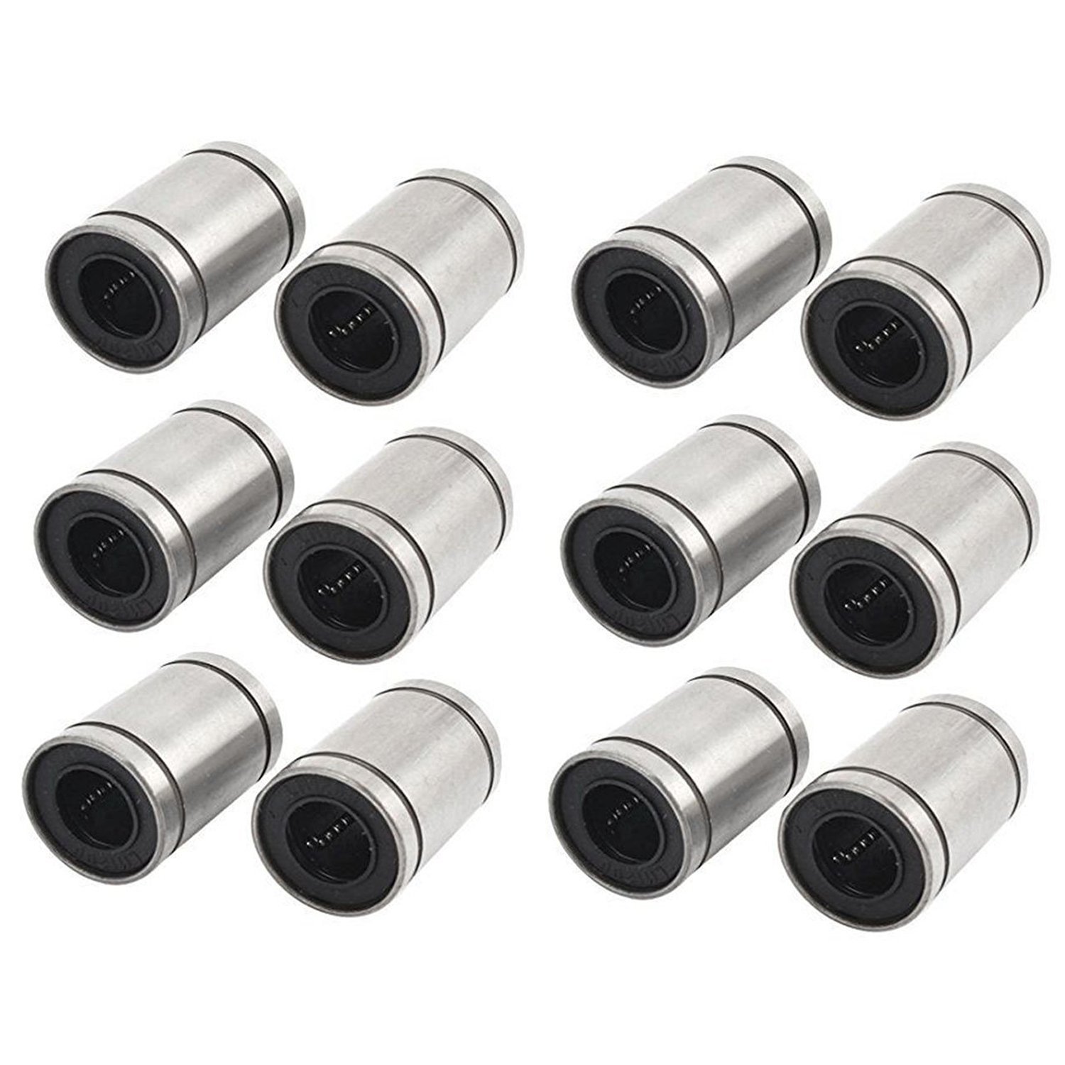 ARCELI 12Pcs LM8UU Linear Bearings for 3D Printer, RepRap Prusa Mendel DIY CNC Motion, Prusa Mendel, Reprap(8mm x 15mm x 24mm)