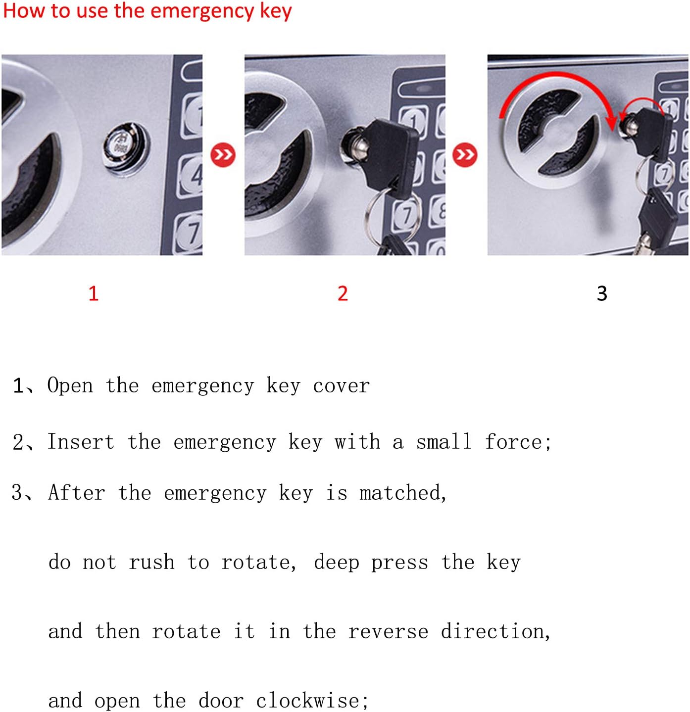 Yuanshikj Electronic Deluxe Digital Security Safe Box Keypad Lock Home Office Hotel Business Jewelry Gun Cash Use Storage money (Black 1) - - 