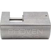 Proven Industries 651 Latch Pin Lock - 1/4" Pin Diameter | Stainless steel construction, fits most coupler styles, includes 2 keys, USA-made.