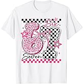 67 Leopard Checkered Funny Six Seven Meme 6-7 Teachers Kids T-Shirt
