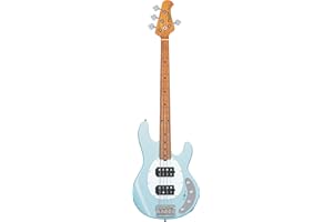 Sterling by Music Man 4 String Bass Guitar, Right, Daphne Blue (RAY34HH-DBL-M2)