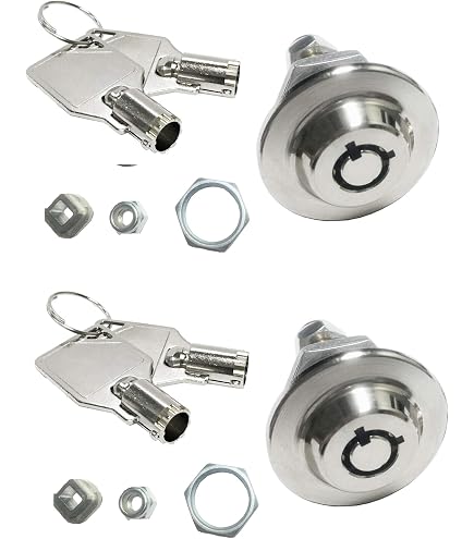 Homak Gun Cabinet Toolbox Lock – 5/8" Replacement Lock, Keyed Alike With 2 Keys, 90° Rotation For Secure Storage