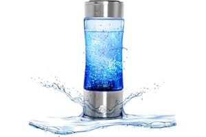 Komene Hydrogen Water Bottle with PEM SPE Technology, PEM Electrolysis Hydrogen Generator LED Display, Hydrogen Water Ionizer Machine for Home Office Travel, Christmas Gifts for Men and Women