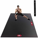 HAPBEAR Thick Non Slip Gym Mat 244x183x8mm PVC Large for Home Gym Yoga Pilates view 1