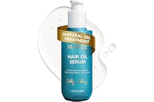 MAREE Hair Oil for Frizzy Hair with Argan Oil, Keratin & Biotin – Hair Serum for Dry and Curly Hair Gloss – Frizz Control Hair Care Products for Women – Aceite Para el Cabello – Keratin Hair Treatment