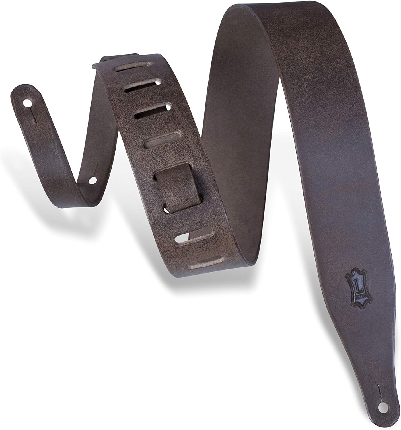 Levy S Acoustic Guitar Strap - Amazon Com Levy S Leathers 2 5 Distressed Veg Tan Leather Leather Guitar Strap With Ladder Style Height Adjustment Dark Brown M17d Dbr Musical Instruments