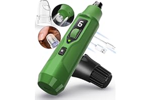 YABIFE 7-Speed Dog Nail Trimmers, Professional Dog Nail Grinder with Light - Heavy Duty Pet Nail Grinder for Dogs/Cats/Birds/Small Animals - Whisper Quiet, Single Hand Operation