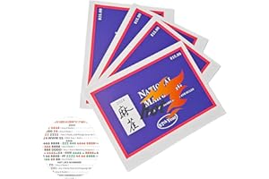 Deccer Mahjong Cards 2024 Large Size Print 4PCS Mah Jong Scorecard Card - Official Standard Hands and Rules (Large Blue)