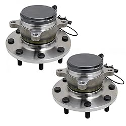 TRQ 2 Piece Front Wheel Bearing & Hub Assembly Set