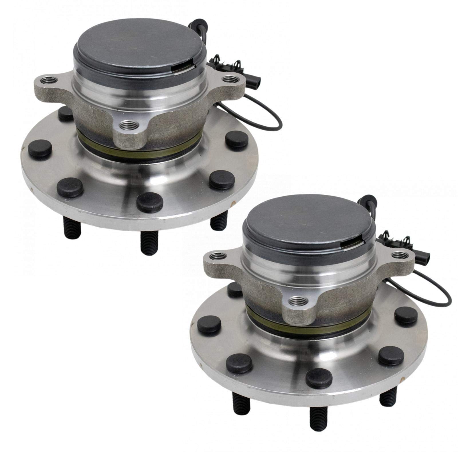 TRQ 2 Piece Front Wheel Bearing & Hub Assembly Set