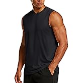 TACVASEN Tank Top for Men Moisture Wicking Cotton Sleeveless Shirts Muscle Gym Workout Causal Summer Tank Tops