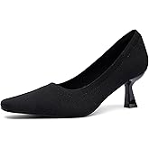 NEWBELLA Women's Breathable Fabric Pumps - Comfortable Stiletto Heels for Commuting & Daily Wear, Office Dress Shoes