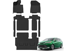 Floor Mats for Toyota Sienna 2021-2026 8 Seats All Weather TPE Protection Floor Liners Full Set for Toyota Sienna LE/XLE 8 Pa