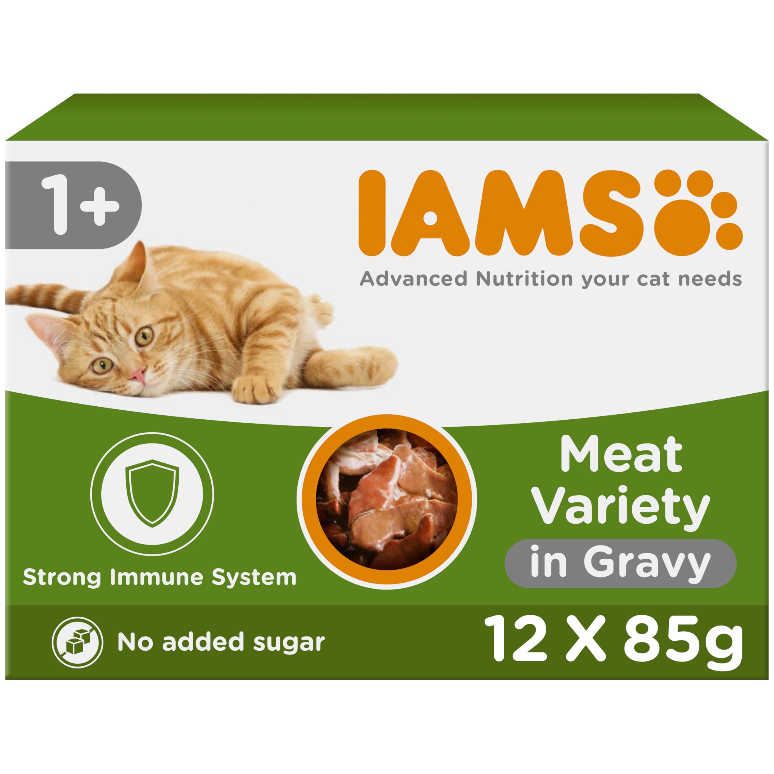 IAMS Adult Wet Cat Food Land Collection in Gravy 12 x 85g