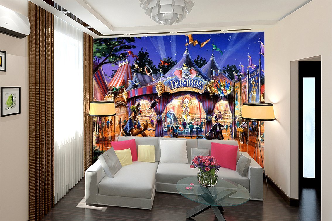 Dumbo In Fantasyland Wall Mural , Kids Wall Murals Amazon.co.uk