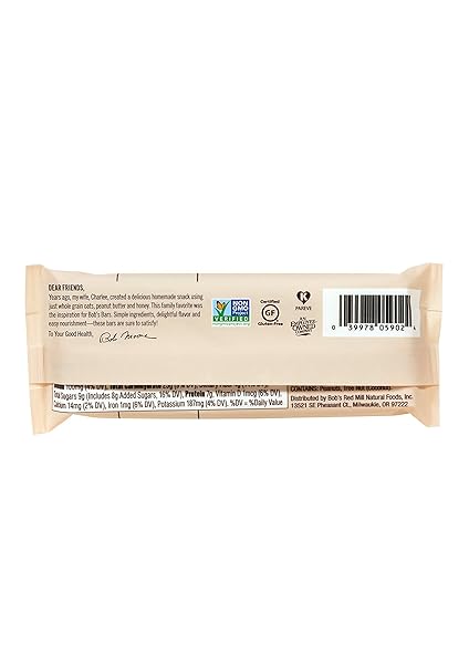 BOB’S RED MILL 12PK PEANUT BUTTER COCONUT & OATS BAR, 12 BARS (PACK OF 1) – NON GMO, GLUTEN FREE, KOSHER