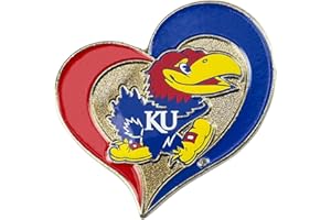 aminco NCAA unisex-adult Swirl Heart Pin