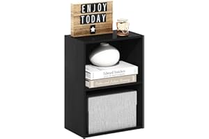 Furinno Luder Bookcase / Book / Storage, Blackwood 2-Tier