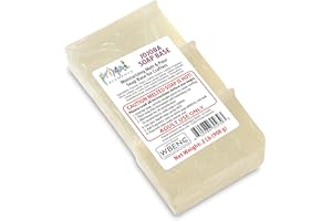 Primal Elements Jojoba Oil Soap Base - Moisturizing Melt and Pour Glycerin Soap Base for Crafting and Soap Making, Easy to Cut - 2 Pound