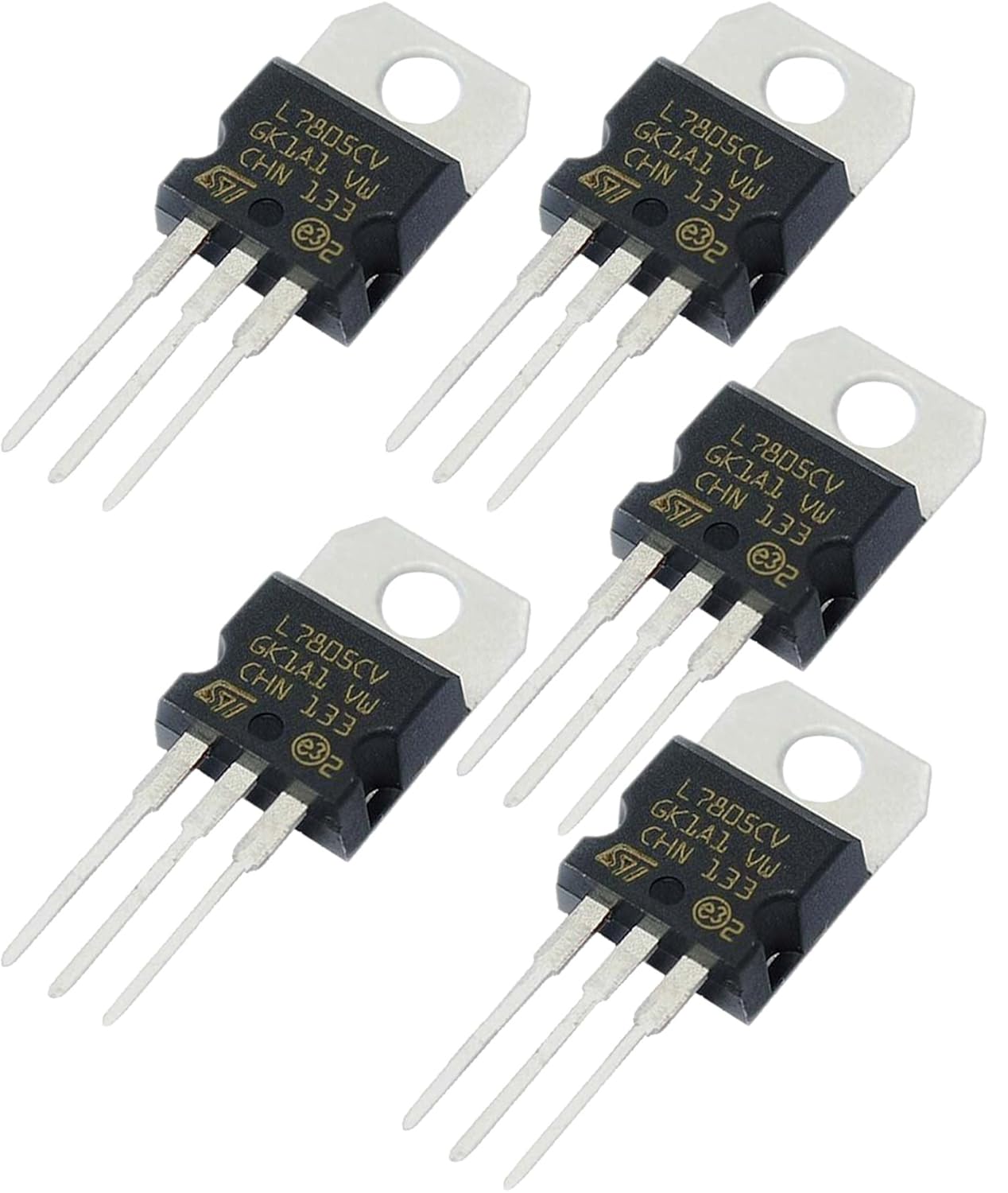 L7805CV L7805 Positive Voltage Regulator Output 5v TO220 Package 50 Pack